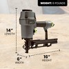 Master Mechanic Pneumatic 16 Gauge 7/16 Inch Medium Crown Upholstery Stapler with Tool Free Depth Adjustment System and Quick Release Nose - 3 of 4
