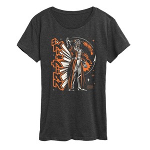 Women's - Star Wars - Darth Vader Grip On The Galaxy Short Sleeve Graphic T-Shirt - 1 of 4