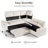 Vipbear Adjustable Backrest, USB Ports & Storage Seat, 5 Seat Convertible L Shaped Sectional Couches for Living Room - 4 of 4