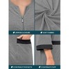 PAVILIA Women Zipper Robe, Loungewear Dress Lightweight Sleepwear Housecoat Nightgown Long Bathrobe, Jersey Robe with Pocket - 4 of 4