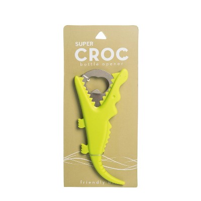 Beachcombers 6" SILICONE GREEN GATOR BOTTLE OPENER