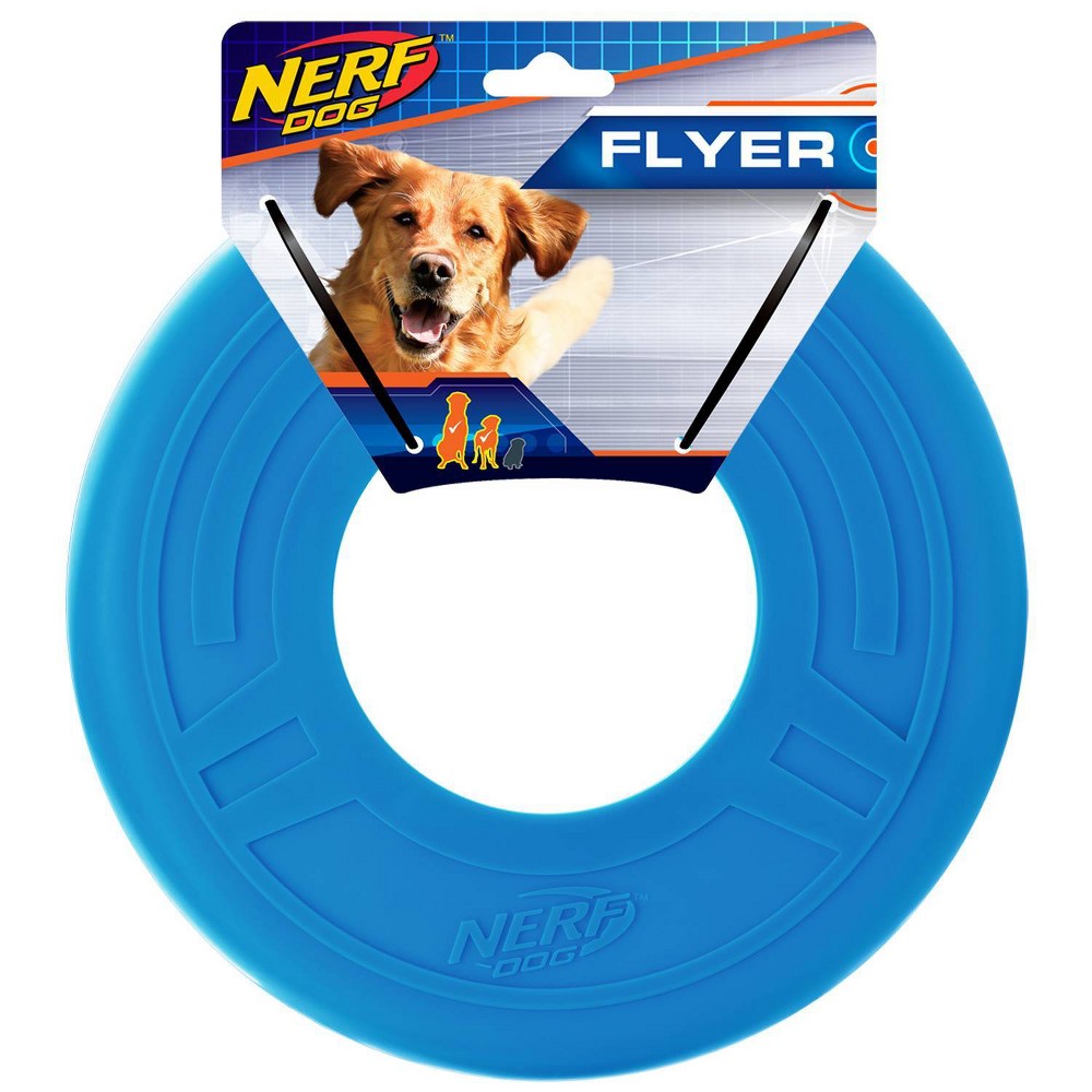 Photos - Dog Toy NERF Flyer  - Opaque Blue 