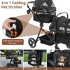 Double Pet Stroller,Dog Stroller for 2 Dogs,4-in-1 Foldable Design with Shock-Absorbing Tires - 4 of 4