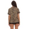 #FollowMe Womens Button-Down Pajama Shorts Set with Notch Collar  Chic & Comfy Loungewear - 3 of 4