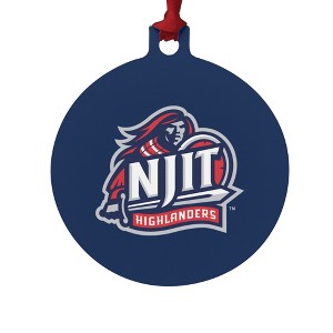 New Jersey Institute of Technology Primary Logo Aluminum Holiday Christmas Tree Ornament - 1 of 4