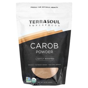 Terrasoul Superfoods Carob Powder, Lightly Roasted, 16 oz (454 g) - 1 of 2