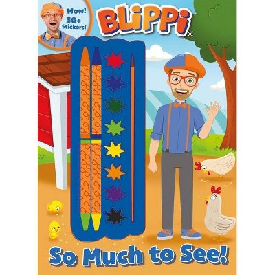 Blippi: So Much to See! - (Coloring Book with Covermount) by  Editors of Studio Fun International (Paperback)