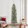 vidaXL Artificial Slim Christmas Tree with 300 LEDs Green 82.7 - 2 of 4