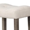 Best Master Furniture,Vitaliya Linen Counter Height Stools, Set of 2 - 2 of 3