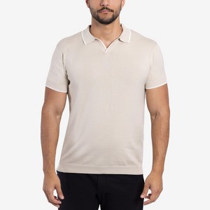X RAY Men's Collar V-Neck Polo Sweater Tee shirts - 1 of 4