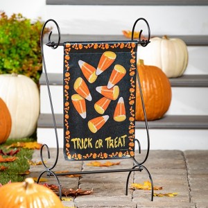 Candy Corn Greetings Garden Lustre Flag - 1 of 2