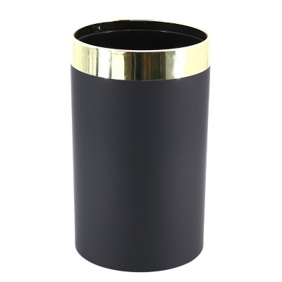 Black and Gold 10-Piece Nylon Kitchen Utensil Set with Crock