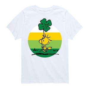 Boys' - Peanuts - Woodstock Shamrock Short Sleeve Graphic T-Shirt - 1 of 4