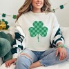 Simply Sage Market Women's Checker Shamrock Short Sleeve Garment Dyed Tee - 2 of 4