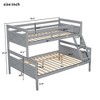 NicBex Twin over Full Bunk Bed with Full-Length Guardrail,Loft Bed with Ladder and Converts to 2 Beds,Noise Reduced Bunk Beds for Bedroom - 3 of 4