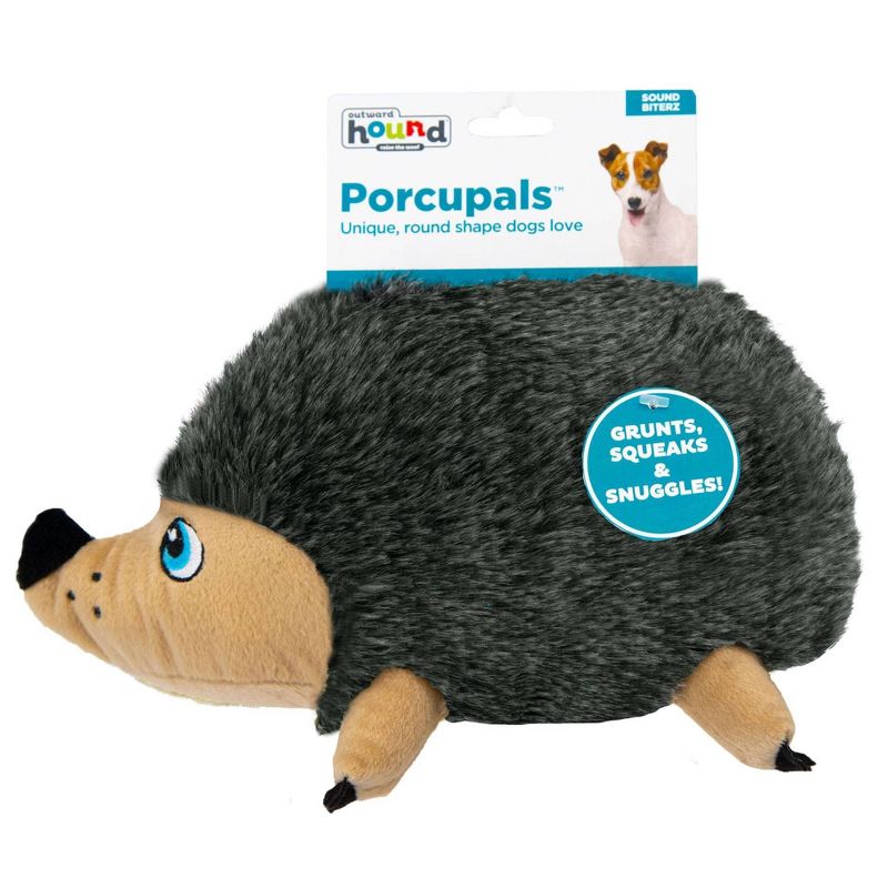Outward Hound Porcupals Dog Toy - Gray - M, 2 of 6