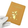 Unique Bargains Gold-stamped Map Passport Holder 1 Pc - 3 of 4