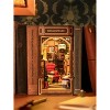 Hands Craft DIY Miniature House Kit Bookstore: Art & Craft Activity, Wood & Paper, Ages 14+, Requires 2 AAA Batteries - 2 of 4