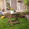 20.07'' Outdoor Foldable Side Table; Patio End Table for Poolside Garden - 2 of 4