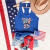 Simply Sage Market Coquette USA Bow Grunge Racerback Tank - 3 of 4