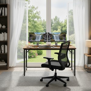 Industrial Style Computer Desk, Gaming Desk, Home Office Desk - 1 of 4