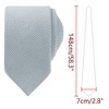 INSPIRE CHIC Men's Solid Color Pre-Tied Thick Tie Set - 2 of 4