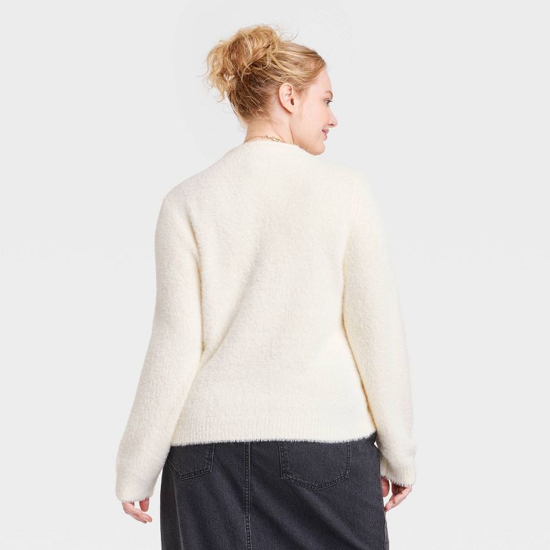 Women's Fuzzy Mock Turtleneck Pullover Sweater - Universal Thread™, 3 of 10