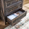 FONTOI Dressers, Tall Dressers with Wood Top and 5 Drawers, Dressers Organizer for Bedroom Entryway Hallway, Brown, 31.3"*48"*15.75" - 4 of 4