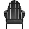 Outsunny Folding Adirondack Chair, Outdoor Fire Pit Seating HDPE Lounger Chair for Patio Deck and Lawn Furnitur - 4 of 4