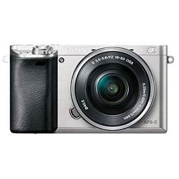 Sony Alpha a6000 Mirrorless Digital Camera with 16-50mm Lens - Silver Bundle