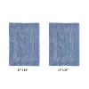 Lux Premium 100% Cotton Tufted Solid Reversible 2 Piece Bath Rug Set – Ultra-Soft, Water-Absorbent, Durable, Machine Washable Bathroom Rug - 2 of 4
