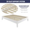 NicBex Wood Twin/Full/Queen Size Platform Bed Frame,Solid Wood Slats Support,6.5" Under Bed Storage,No Box Spring Needed,Noise-Free,Easy Assembly - 4 of 4