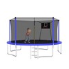 14FT Trampoline Set with Swing,Sports Fitness Trampolines with Enclosure Net, Recreational Trampolines for Outdoor Indoor - 2 of 4