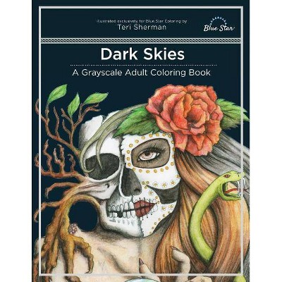 Dark Skies - by  Teri Sherman & Blue Star Coloring (Paperback)