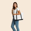 Dalix 23" Premium 24 oz. Cotton Canvas Shopping Tote Bag - 4 of 4
