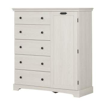 Avilla Door Chest with 5 Drawers Oak - South Shore