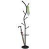 Kings Brand Furniture - Kubin Metal 6-Hook Coat & Hat Rack with Umbrella Stand - image 2 of 2