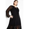 Women's Plus Size Vamp Maxi Dress - black | CITY CHIC - 2 of 4