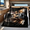 Resting German Shepherd Pattern Interior Decoration All-Season Car Nap Blanket Fleece Throw Blanket Christmas Gifts - 2 of 4