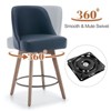 Bekrvio 26'' Counter Height Bar Stools, PU Leather Upholstered - 3 of 4