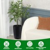 16" Set of 2 Tall-Round Series Self-Watering Planters - 3 of 4