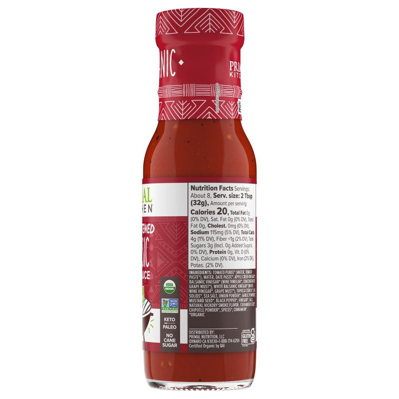 Primal Kitchen Organic and Unsweetened Classic BBQ Sauce - 8.5oz, 4 of 15