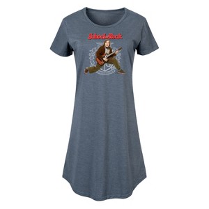 Women's - School of Rock - Dewey Finn Playing the Guitar Graphic T-shirt Dress - 1 of 4