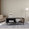 FURNIinspire Coffee Tables Modern Living Room Tables, Sofa Table, Wide End Table With Open Shelf, Storage for Home, Office, Black, 23.6"*47.2"*16.9" - 2 of 4