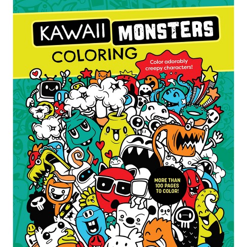 Kawaii Monsters Coloring Book - (chartwell Coloring Books) By Editors ...