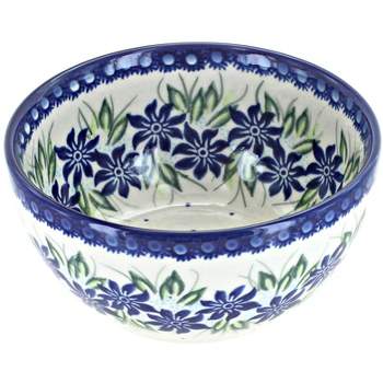 Blue Rose Polish Pottery 71 Vena Dessert Bowl