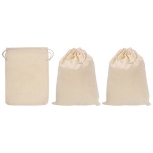 Unique Bargains Bank Deposit Change Money Sacks Bag Gift Bag with Drawstring 3 Packs - 1 of 4