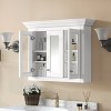 NicBex Wall Mounted Bathroom Storage Cabinet,Medicine Cabinet with Mirror and  Shelves for Bathroom,White - 2 of 4
