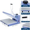 16x20 Digital Professional Sublimation Heat Press - Industrial Quality, Fast Heating & Adjustable Pressure for T-Shirts - 2 of 4