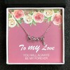 To My Love Greeting Card Sterling Silver Love Necklace Womens Ginger Lyne Collection - 3 of 4